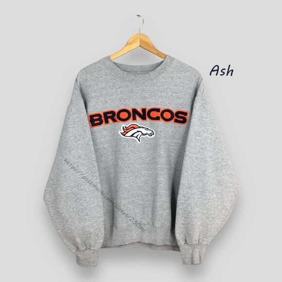 Vintage 90s Denver Broncos Sweatshirt Medium National Football Denver Broncos - Picture 1 of 3